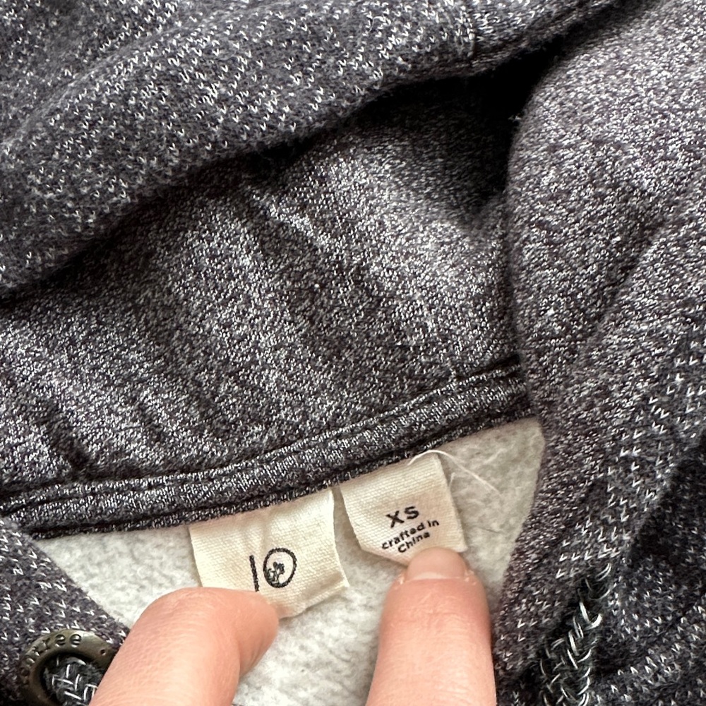 tentree Women's Gray Hooded Sweater - Picture 2 of 5